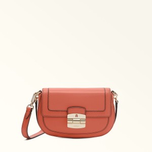 Torba Crossbody Damskie Furla CLUB 2 Różowe | 5182-OAWJD