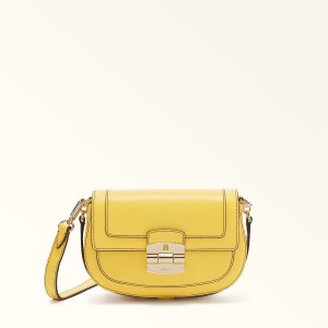 Torba Crossbody Damskie Furla CLUB 2 Żółte | 5061-TOMVK