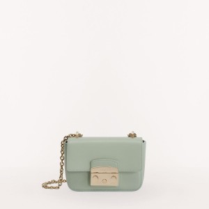 Torba Crossbody Damskie Furla METROPOLIS Mięta | 8751-UJKZC