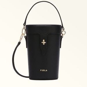 Torba Crossbody Damskie Furla NET Czarne | 3602-VWQBH