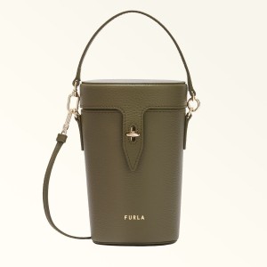 Torba Crossbody Damskie Furla NET Oliwkowe | 8104-GPDJZ