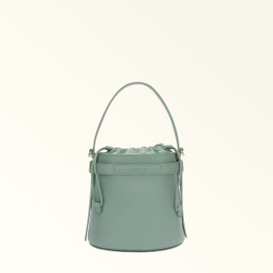 Torebka Bucket Bag Damskie Furla GIOVE Zielone | 3172-NVBQG