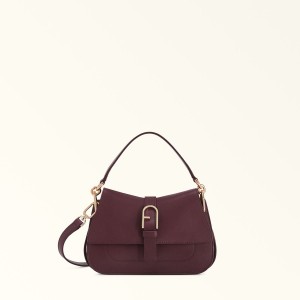 Torebka Damskie Furla FLOW Bordowe | 4651-OHRVB