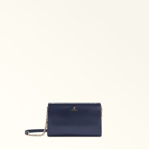 Torebki Małe Damskie Furla CAMELIA Granatowe | 2360-DCFIR