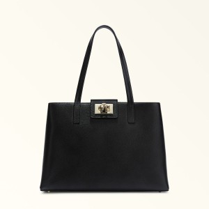 Totes Damskie Furla 1927 Czarne | 8126-LNBRM