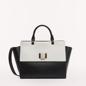 Totes Damskie Furla EMMA Czarne | 8413-PRMDG