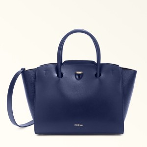 Totes Damskie Furla GENESI Granatowe | 5864-RDGQK