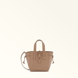 Totes Damskie Furla NET Kawa | 8904-NTAUY