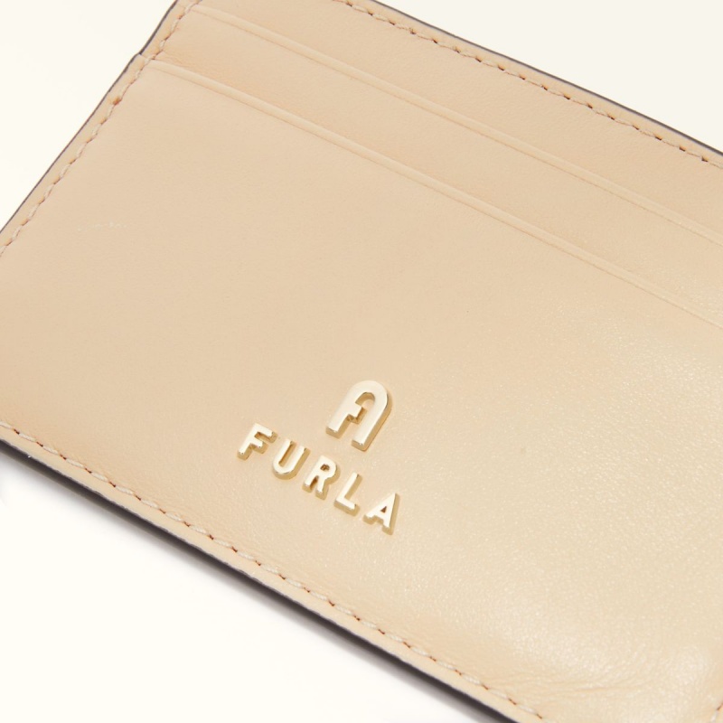 Etui na Karty Damskie Furla CAMELIA Beżowe | 0435-LCFKX