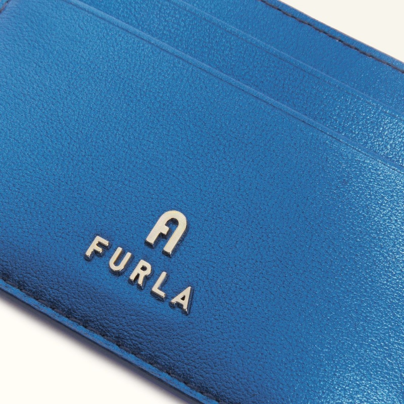 Etui na Karty Damskie Furla CAMELIA Granatowe | 6485-ABIET