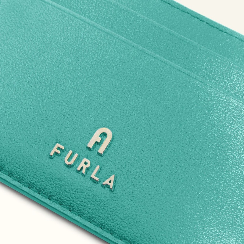 Etui na Karty Damskie Furla CAMELIA Mięta | 0214-LKXNY