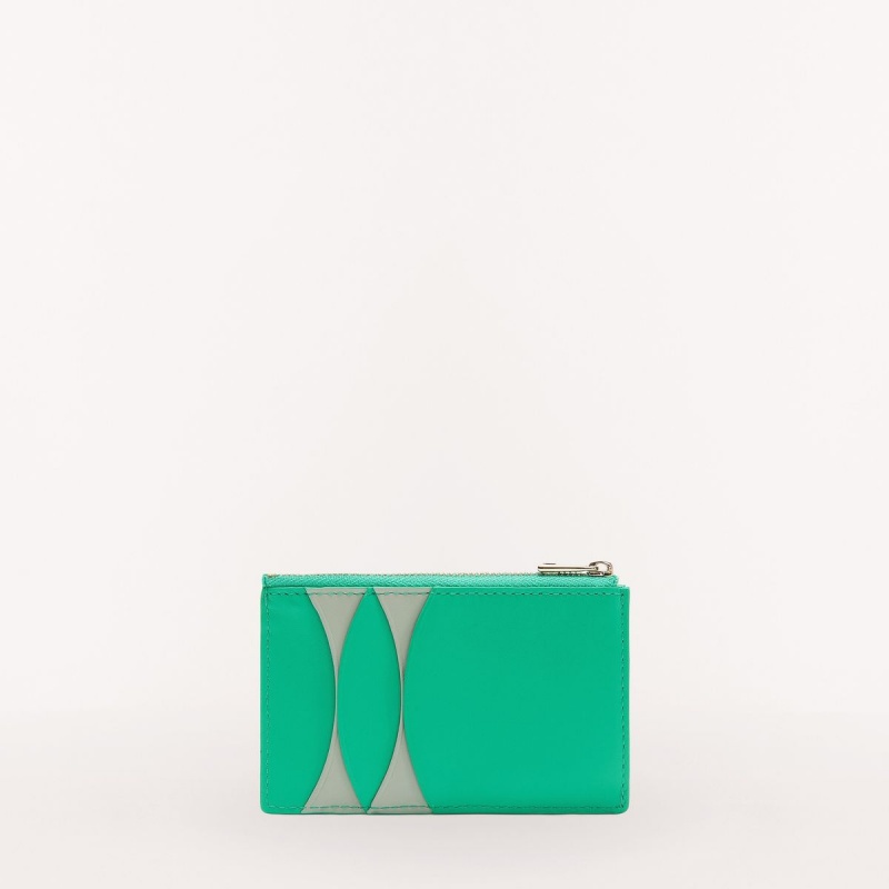 Etui na Karty Damskie Furla SFERA Zielone | 8342-ECSMF