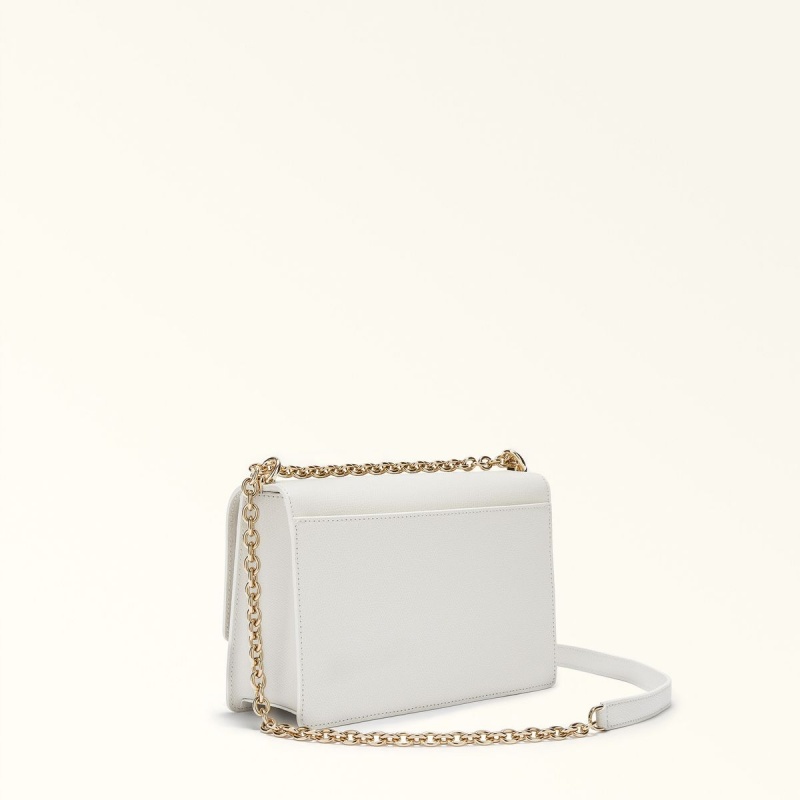 Torba Crossbody Damskie Furla 1927 Białe | 6174-VSUOC