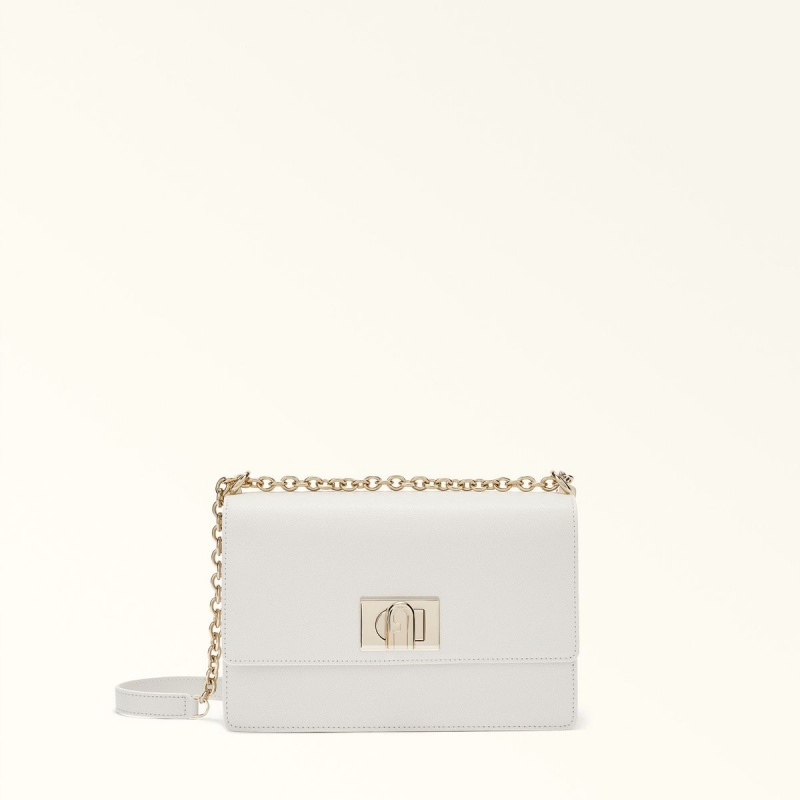 Torba Crossbody Damskie Furla 1927 Białe | 6174-VSUOC