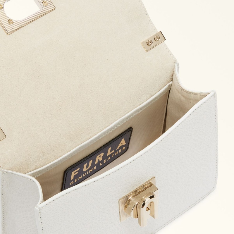 Torba Crossbody Damskie Furla 1927 Białe | 3504-EYMNV