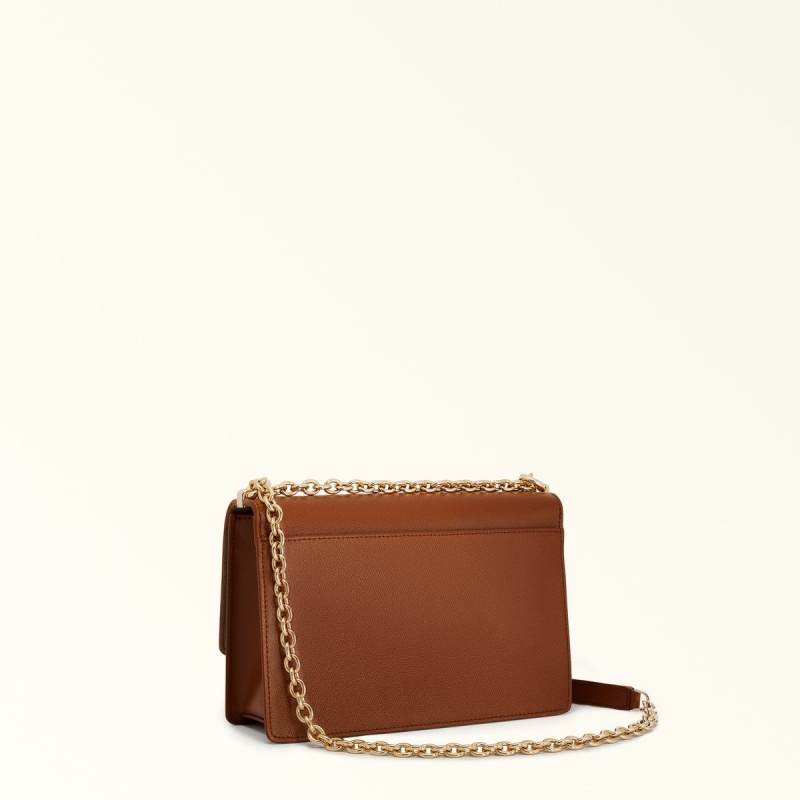 Torba Crossbody Damskie Furla 1927 Brązowe | 5183-LVZAC