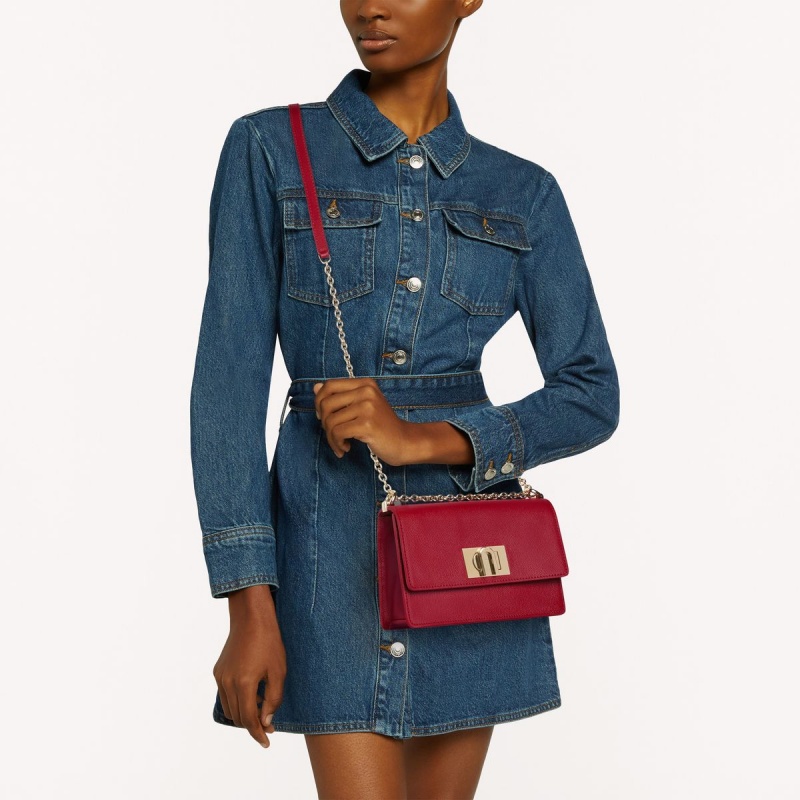 Torba Crossbody Damskie Furla 1927 Claret | 9187-HJNRT