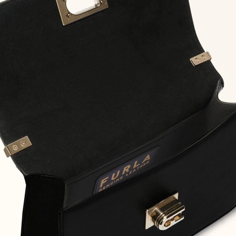 Torba Crossbody Damskie Furla 1927 Czarne | 5098-BZKIF