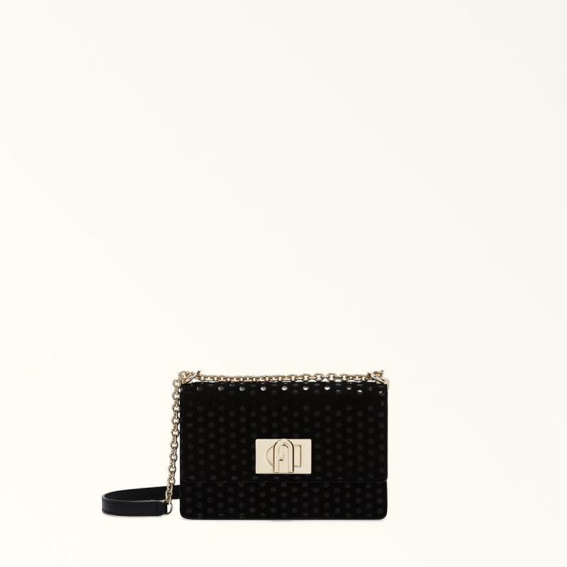 Torba Crossbody Damskie Furla 1927 Czarne | 7981-MOLYV