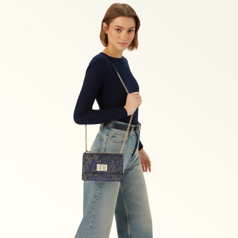 Torba Crossbody Damskie Furla 1927 Czarne | 0639-HIKMG