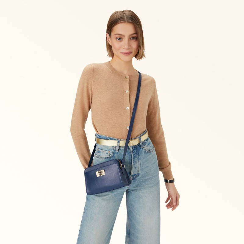 Torba Crossbody Damskie Furla 1927 Granatowe | 4208-LACKB