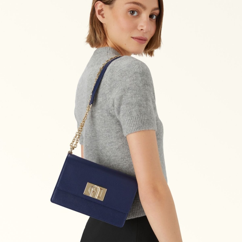 Torba Crossbody Damskie Furla 1927 Granatowe | 8217-XSEQG