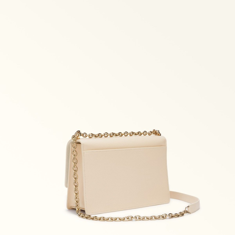 Torba Crossbody Damskie Furla 1927 Kremowe | 2350-RLOIG