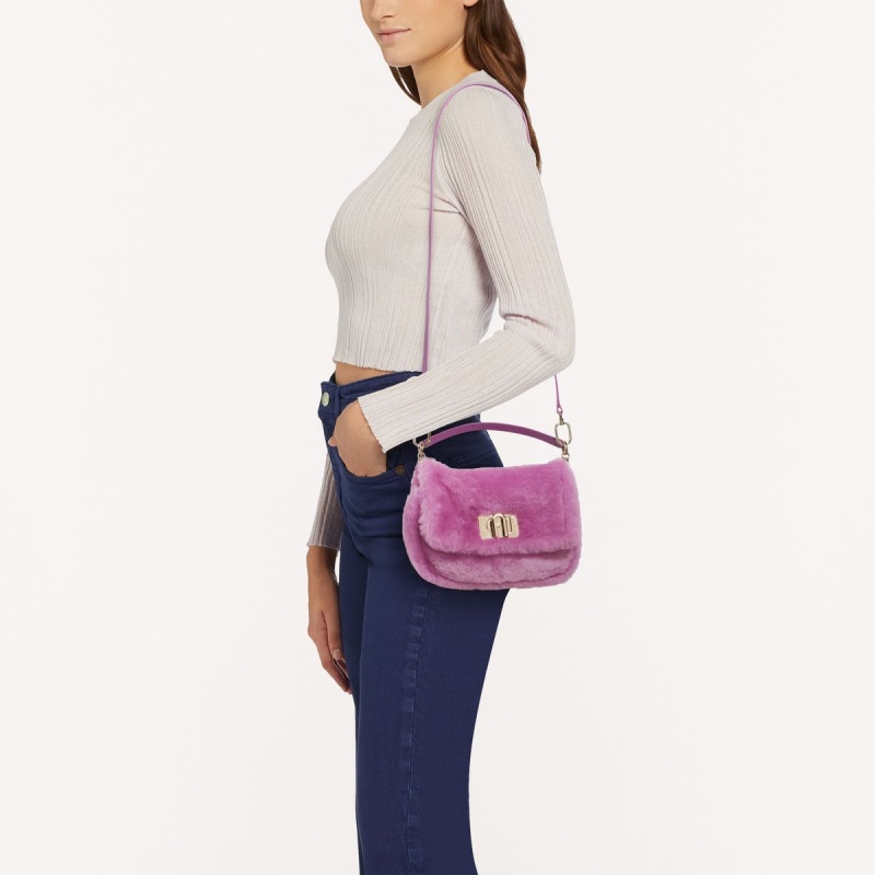 Torba Crossbody Damskie Furla 1927 SOFT Fioletowe | 9128-SZDYG