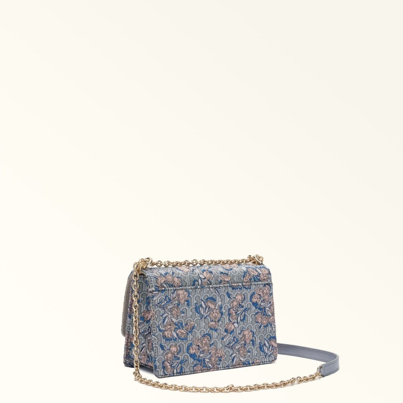 Torba Crossbody Damskie Furla 1927 Srebrne | 4721-LPQUV