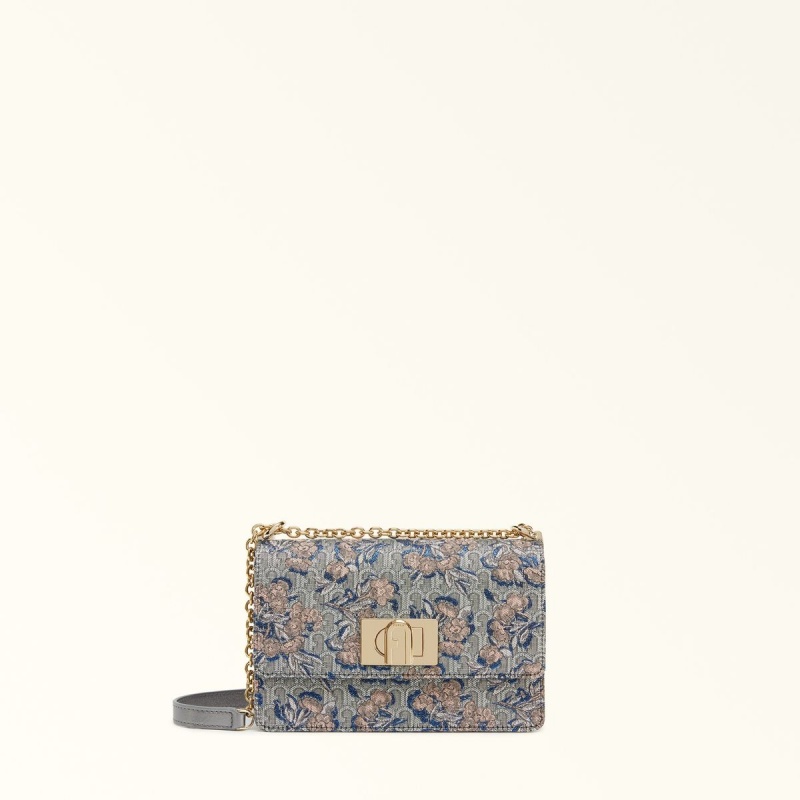 Torba Crossbody Damskie Furla 1927 Srebrne | 4721-LPQUV