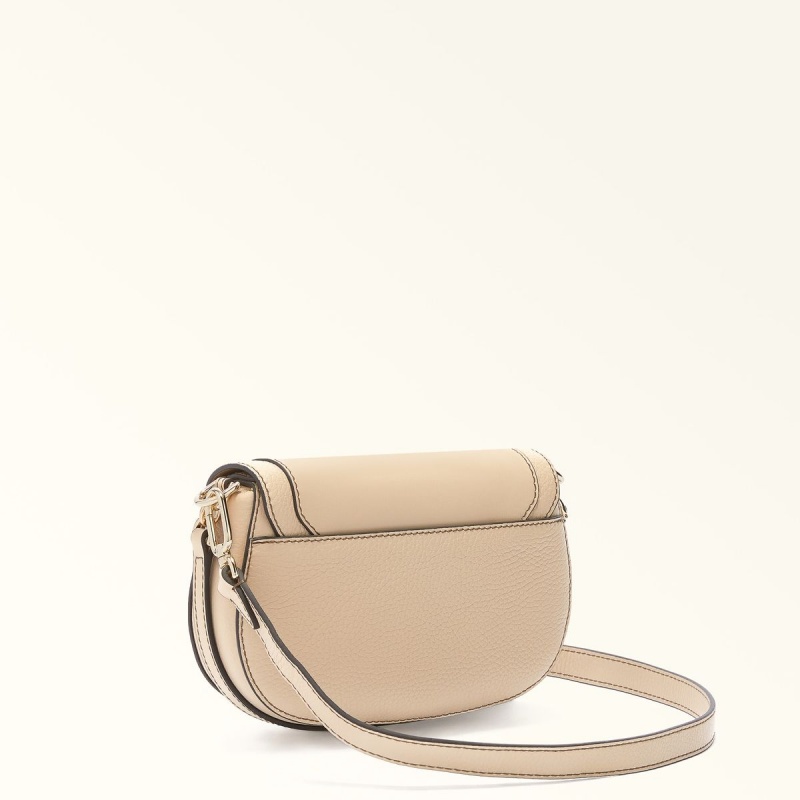 Torba Crossbody Damskie Furla CLUB 2 Beżowe | 9653-HDORS