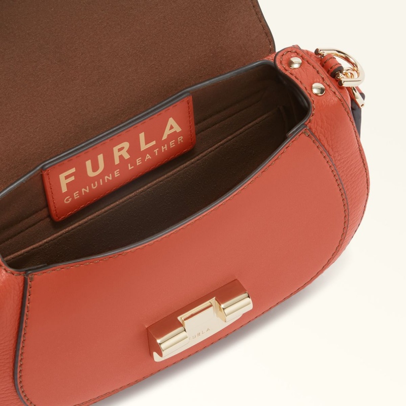 Torba Crossbody Damskie Furla CLUB 2 Różowe | 5182-OAWJD