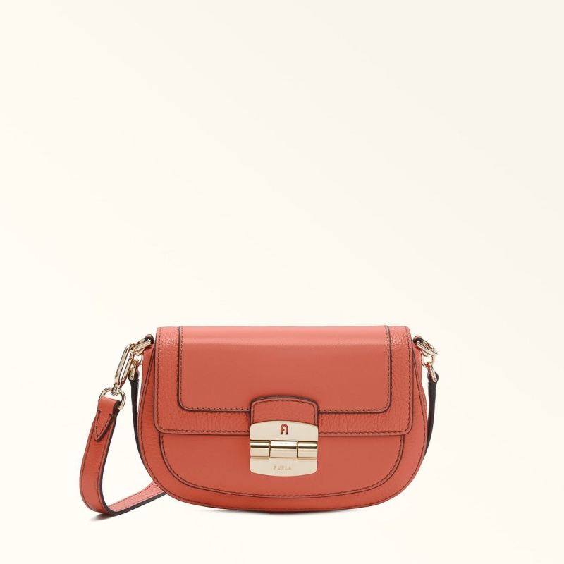 Torba Crossbody Damskie Furla CLUB 2 Różowe | 5182-OAWJD