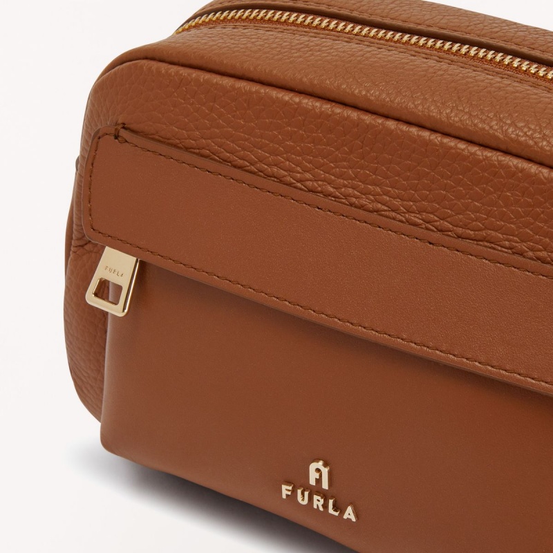 Torba Crossbody Damskie Furla FAVOLA Brązowe | 2814-UFGHX