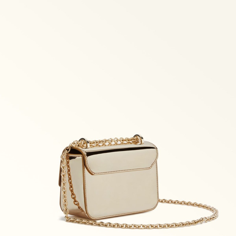 Torba Crossbody Damskie Furla METROPOLIS Złote | 2068-QVWEY