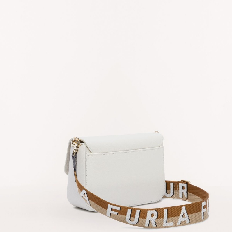 Torba Crossbody Damskie Furla METROPOLIS Białe | 4863-YFWKP