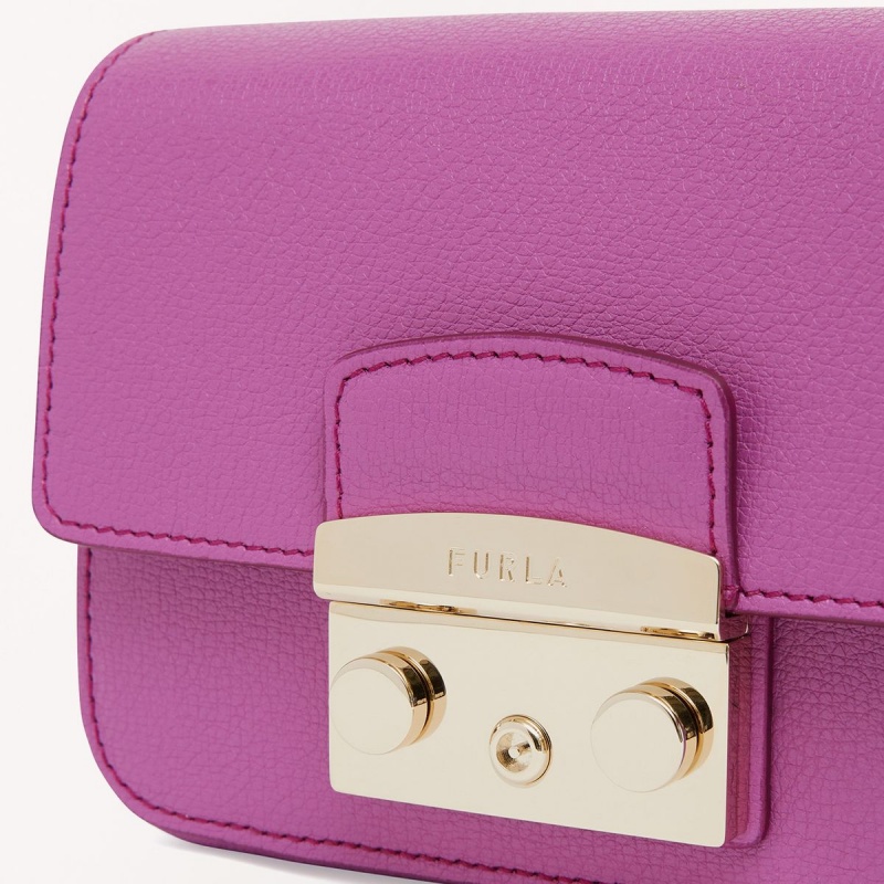 Torba Crossbody Damskie Furla METROPOLIS Fioletowe | 1025-TIDBU