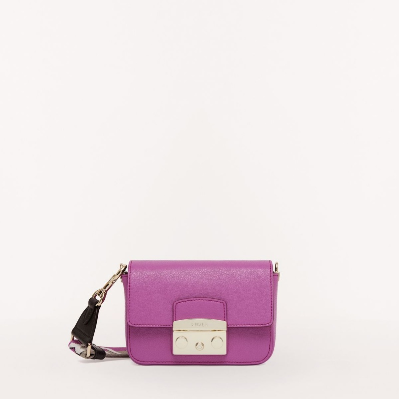 Torba Crossbody Damskie Furla METROPOLIS Fioletowe | 1025-TIDBU