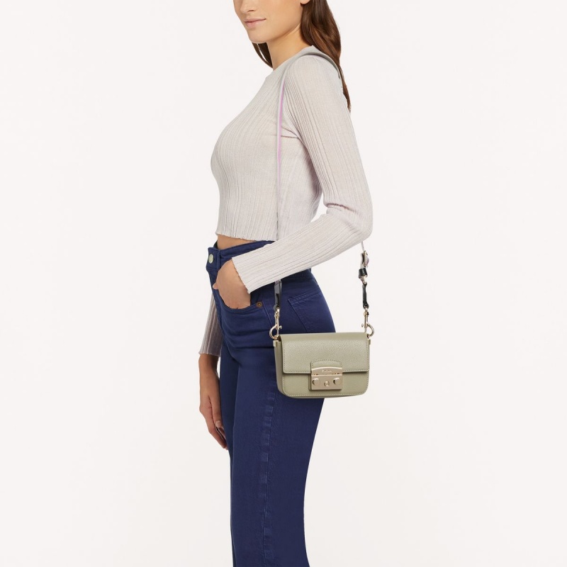 Torba Crossbody Damskie Furla METROPOLIS Fioletowe | 7934-PSECH