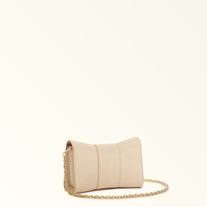 Torba Crossbody Damskie Furla METROPOLIS REMIX Kremowe | 6891-VFCXU