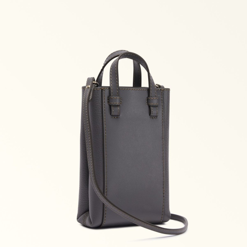 Torba Crossbody Damskie Furla MIASTELLA Obsidian | 6729-BFZTR