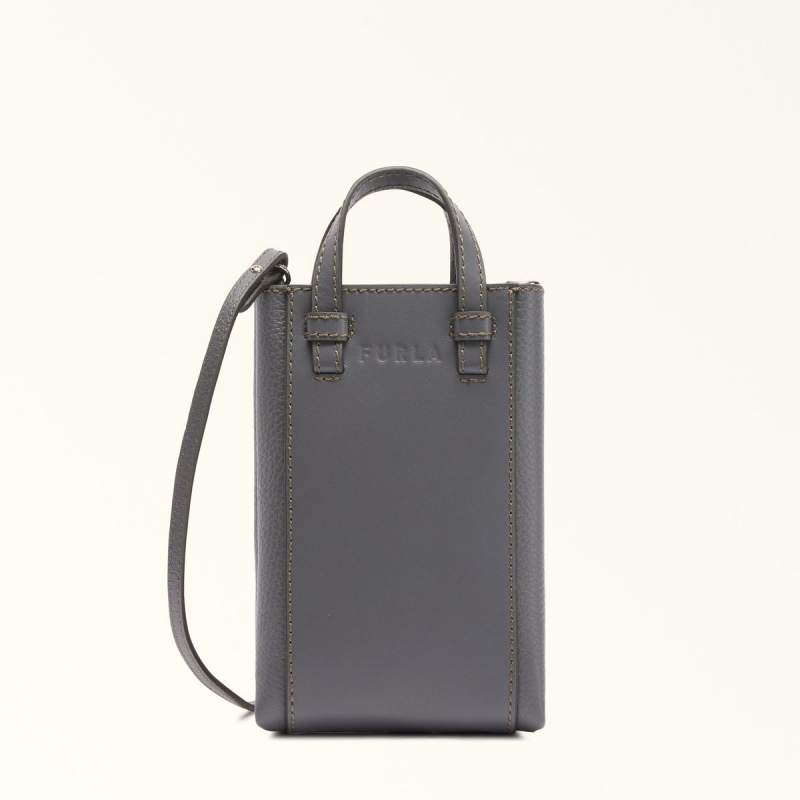 Torba Crossbody Damskie Furla MIASTELLA Obsidian | 6729-BFZTR