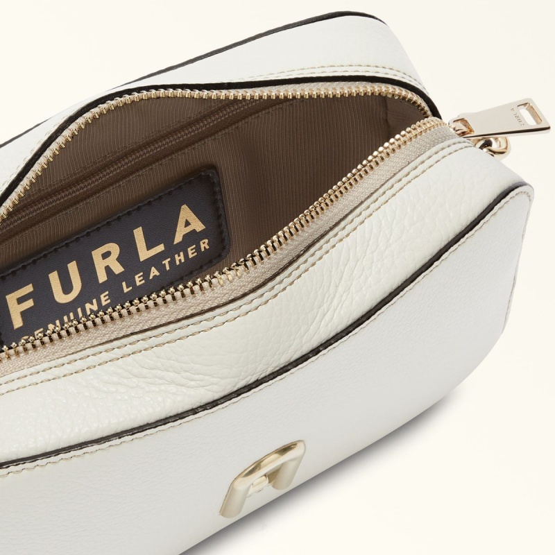 Torba Crossbody Damskie Furla PRIMULA Białe | 2135-NQLMF