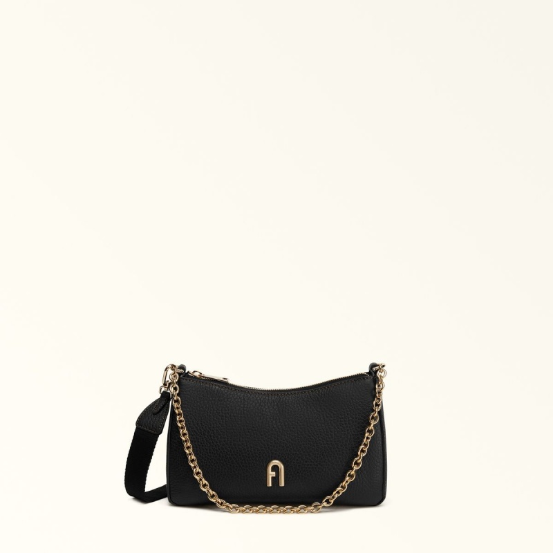 Torba Crossbody Damskie Furla PRIMULA Czarne | 7269-QLESR