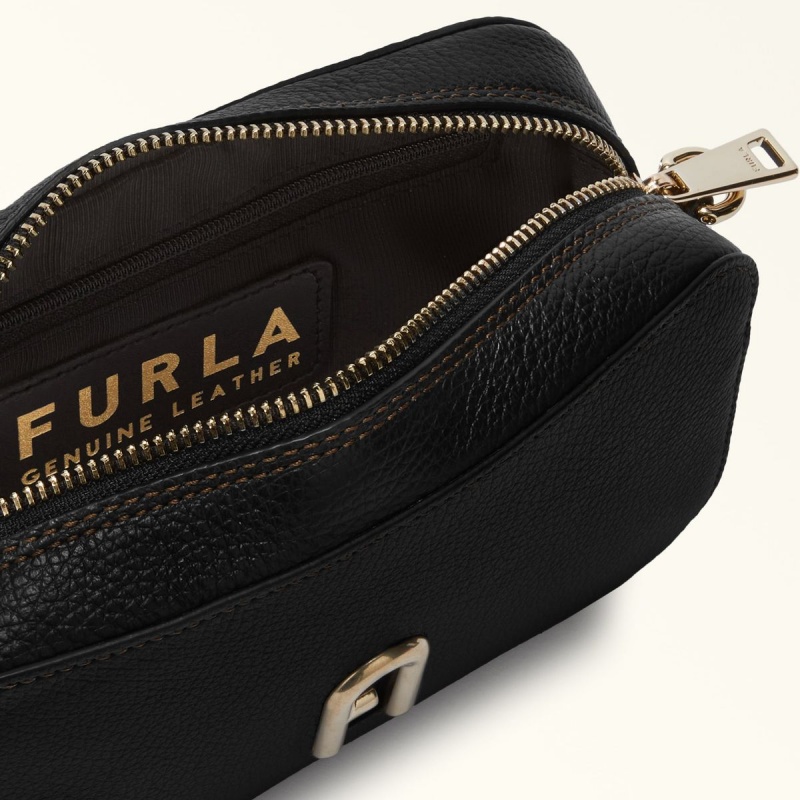 Torba Crossbody Damskie Furla PRIMULA Czarne | 6217-OMWHY