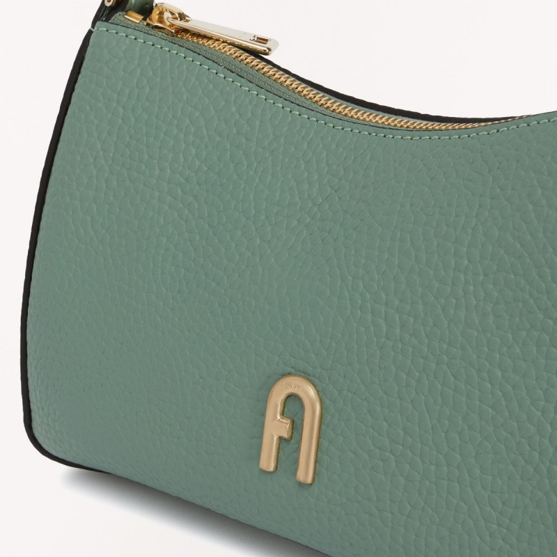 Torba Crossbody Damskie Furla PRIMULA Zielone Szare Brązowe | 2503-FCZGL