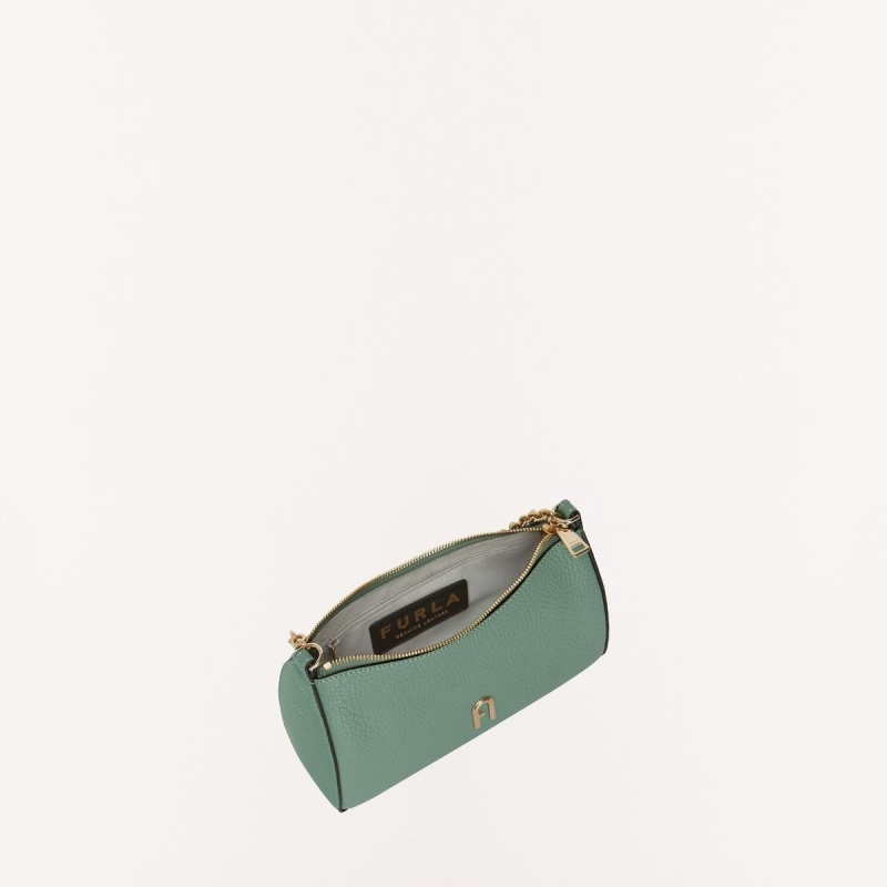 Torba Crossbody Damskie Furla PRIMULA Zielone Szare Brązowe | 2503-FCZGL