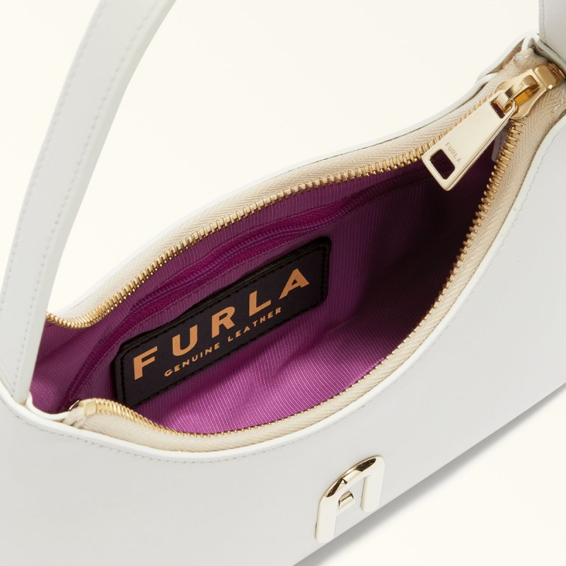 Torby Przez Ramię Damskie Furla DIAMANTE Białe | 2538-MNVFY