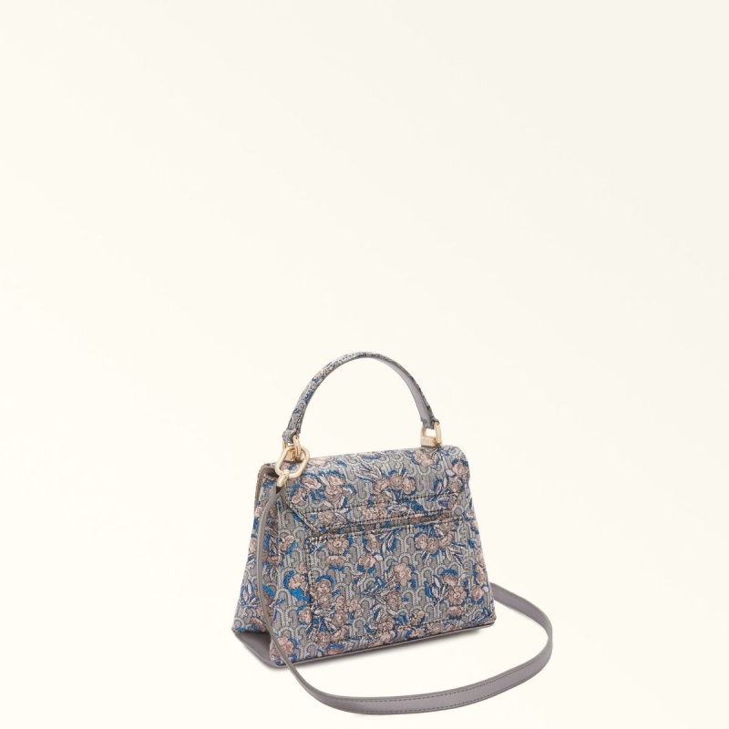 Torebka Damskie Furla 1927 Srebrne | 5732-FOZWY