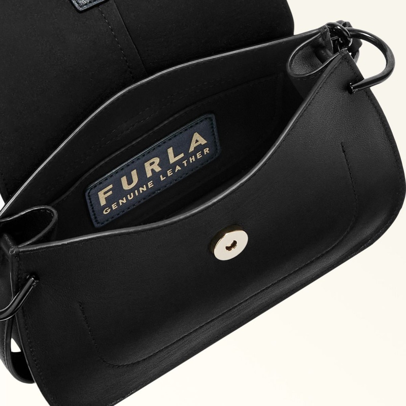 Torebka Damskie Furla FLOW Czarne | 3987-LQBRM